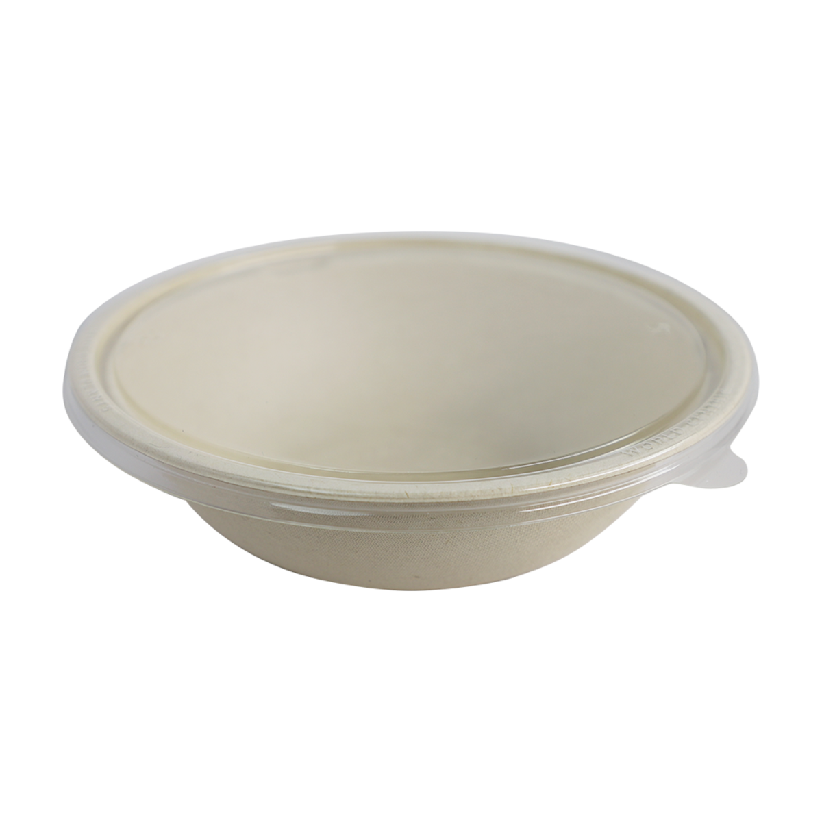 World Centric PLA Lid for 32 oz Wide Fiber Bowl (QTY:300)