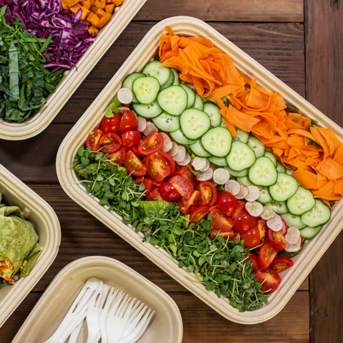 World Centric Half Size (120 oz) Fiber Catering Pan PLA Lined (QTY:200)