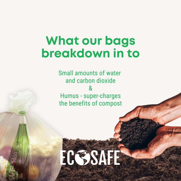 60 Gallon Compostable Bags EcoSafe 44x60 (QTY: 60)