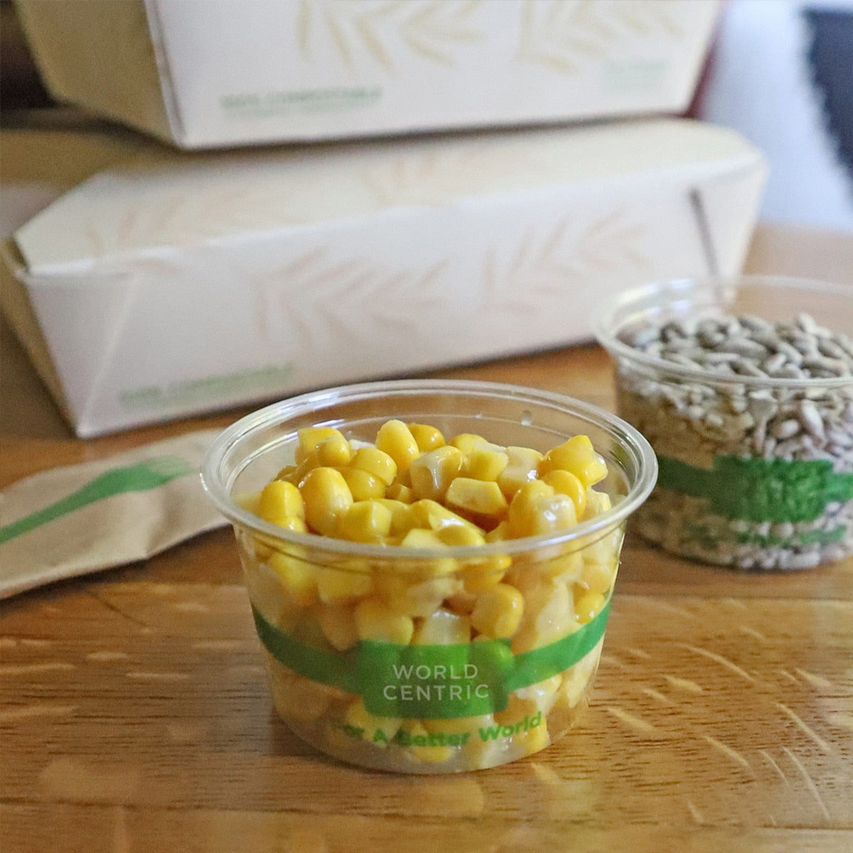 World Centric Portion Cups 4 oz Clear PLA Compostable (QTY 1000), SKU CP-CS-4S