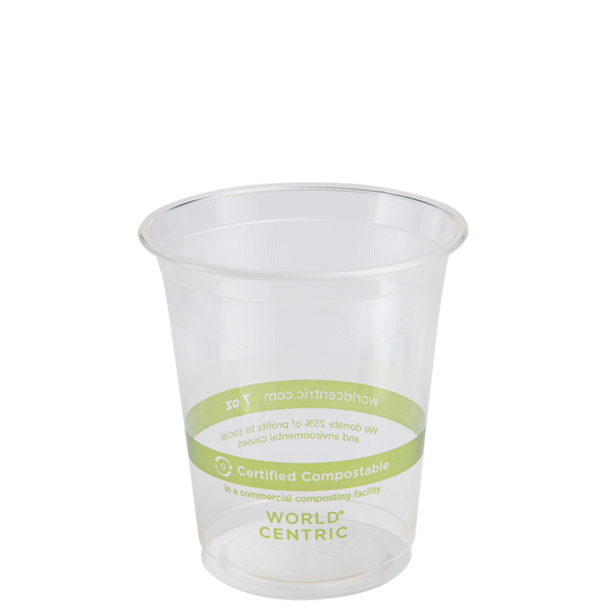 World Centric, 7 oz PLA Compostable Cold Cup (QTY:2000)