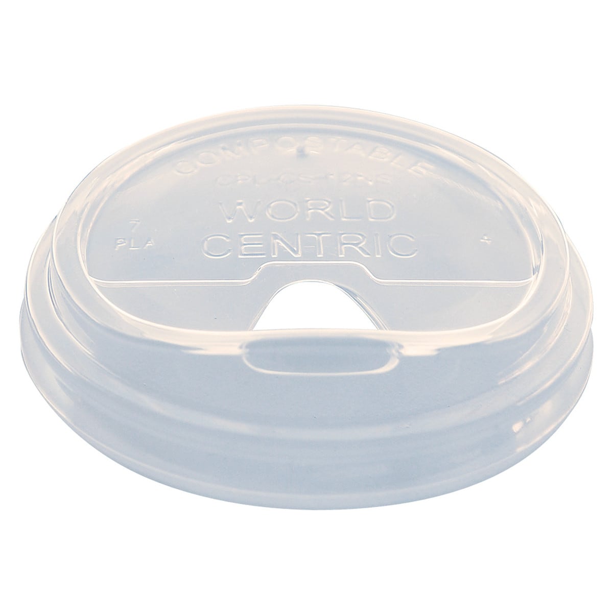 World Centric Sip Lid - 9Q-24 oz Clear Cups, Clear (QTY:1000)