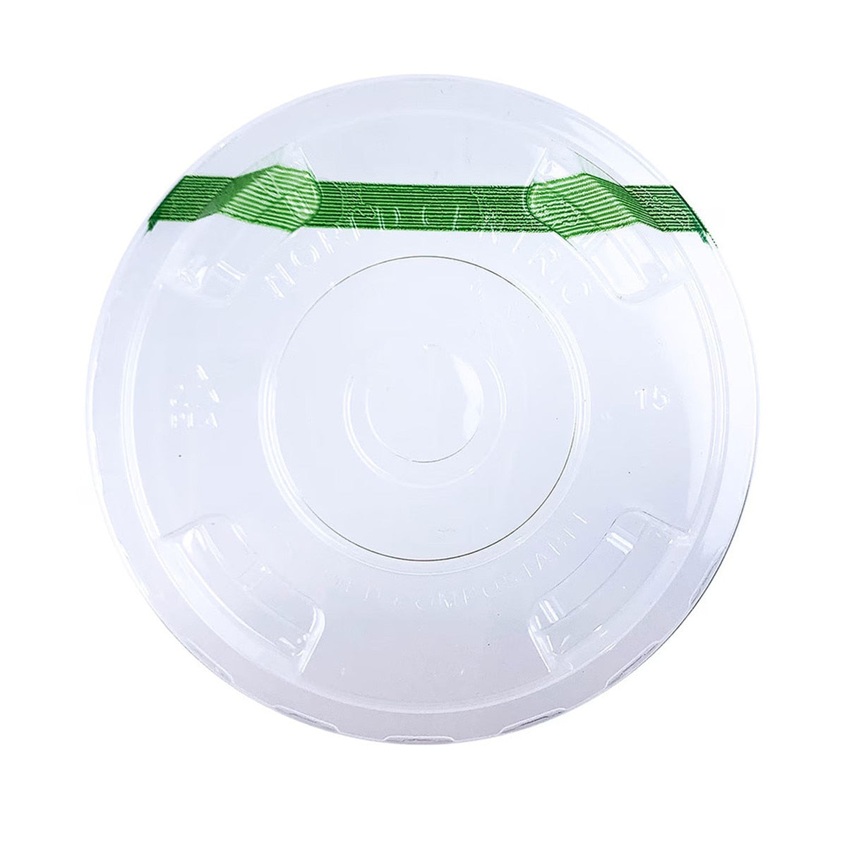 World Centric PLA Clear Straw-Slot Lid for 9-24 oz Cold Cups (QTY 1000), SKU CPL-CS-12PR