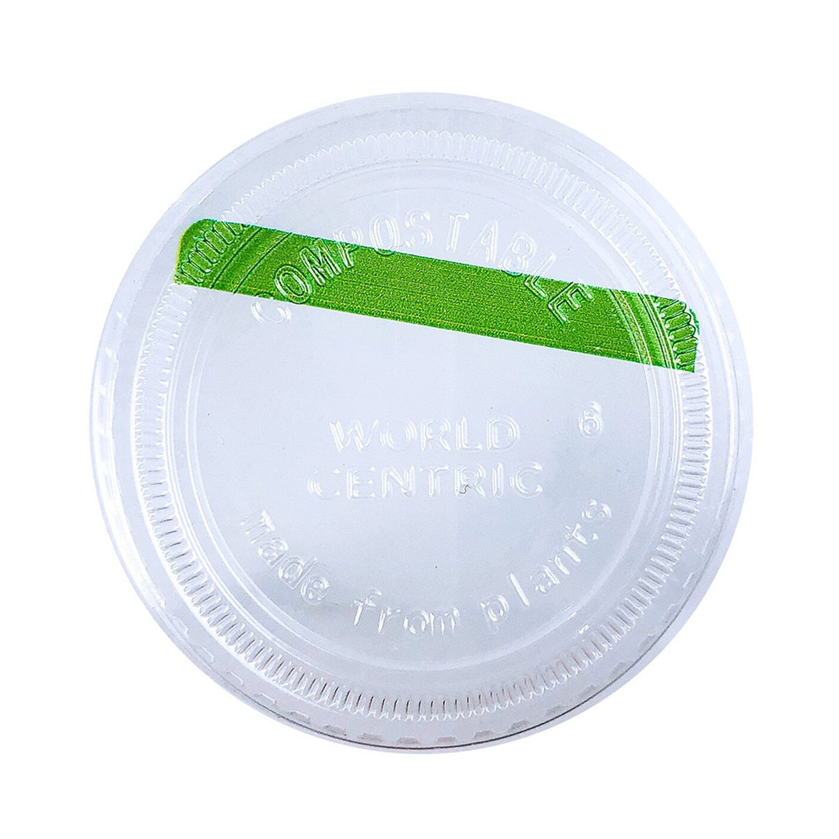 World Centric PLA Clear Lid for 2-3 oz Portion Cups Compostable (QTY 2000), SKU CPL-CS-2SPR