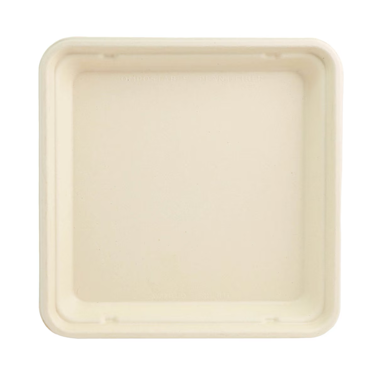 World Centric 8 in Shallow Fiber Compostable Takeout Container Plant Fiber (QTY 300), SKU CT-FB-8S-LFP