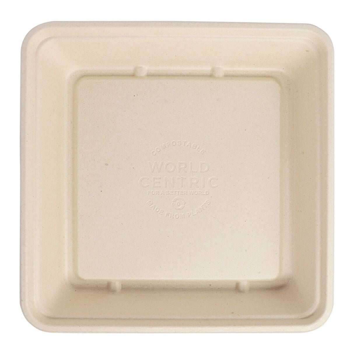 World Centric 9 in Fiber Compostable Takeout Container Plant Fiber (QTY 300), SKU CT-FB-9-LFP