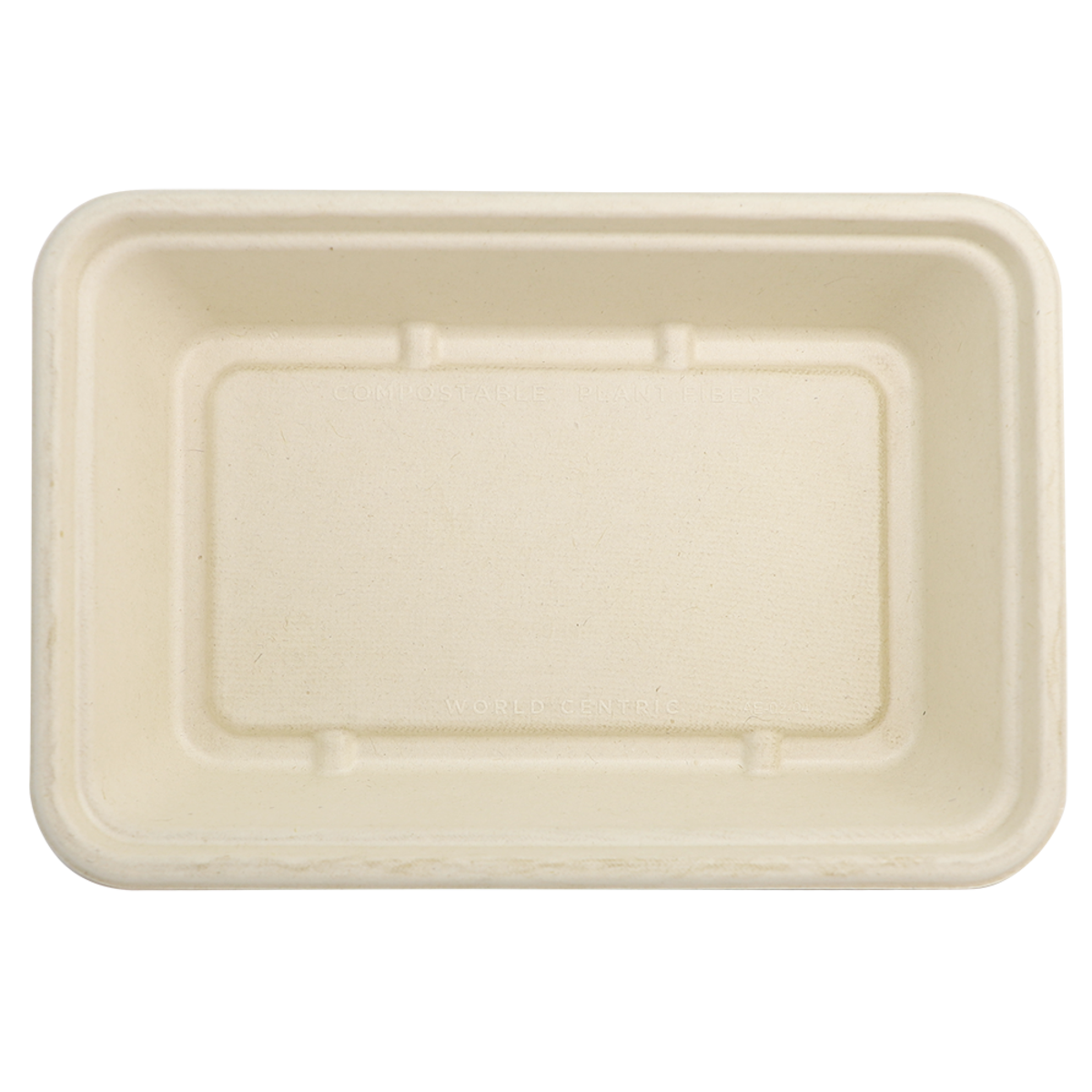 World Centric 9x6 in Fiber Compostable Takeout Container Plant Fiber (QTY 300), SKU CT-FB-96-LFP