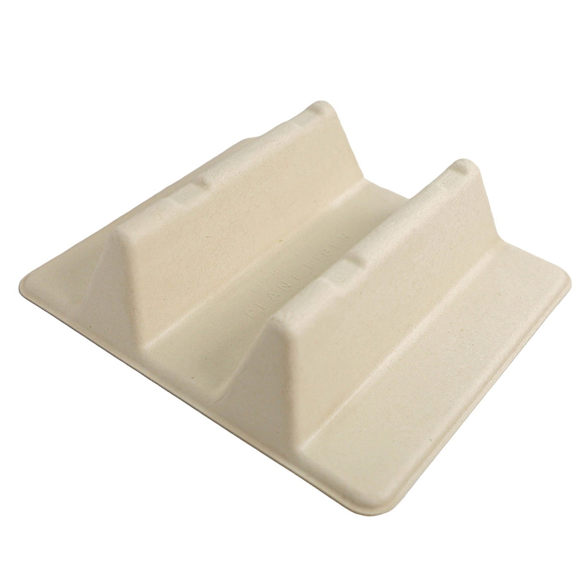 World Centric Fiber Compostable Taco Insert for 8x8, 9x9 Linear Containers Plant Fiber (QTY 600), SKU CT-FB-TI-LF