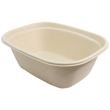 World Centric 44 oz Laminated Fiber Takeout Box 8.7 x 6.7 x 3.1in Compostable (QTY 400), SKU CT-SC-U3L-LF