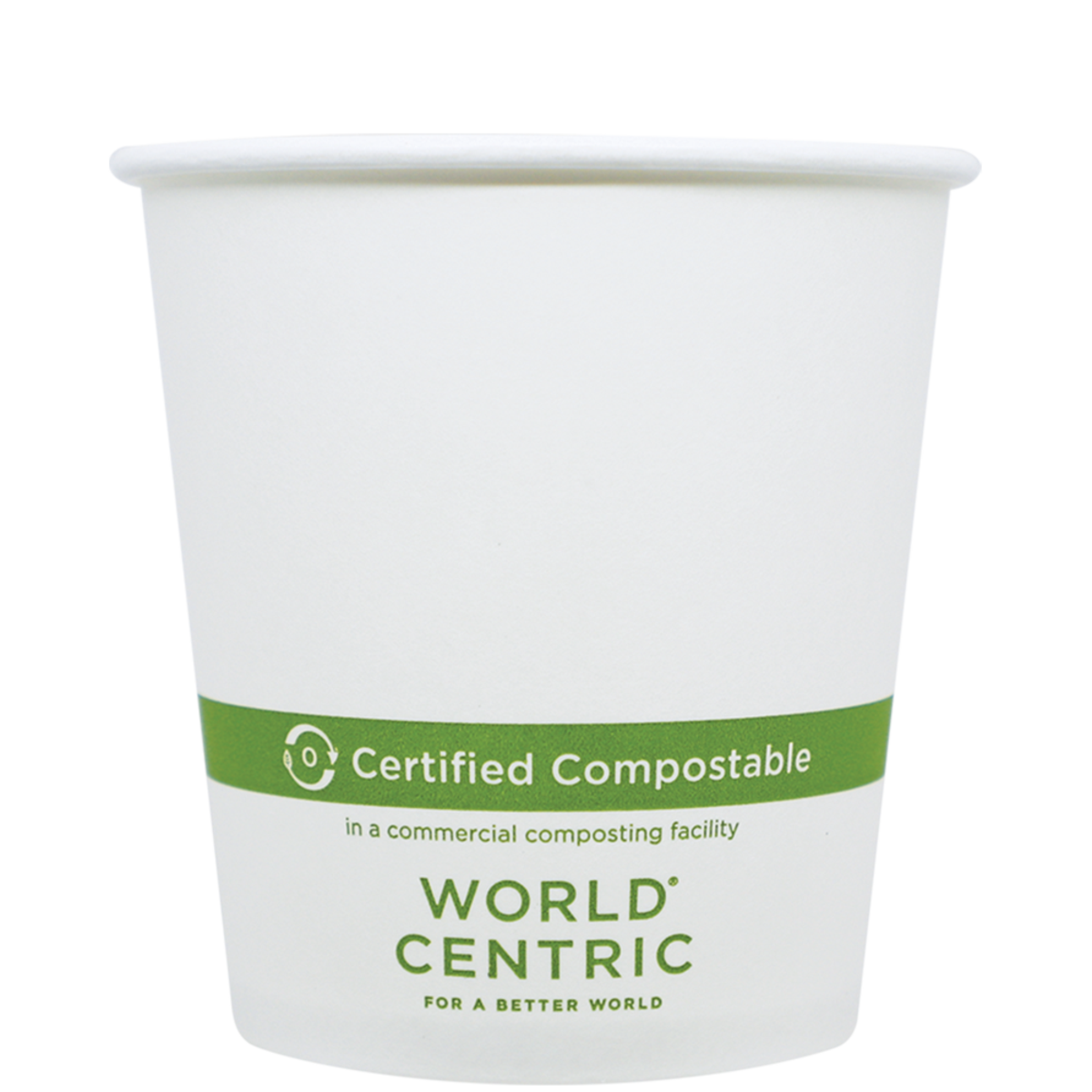 World Centric 10 oz FSC® Paper Hot Cup - White (QTY:1000)