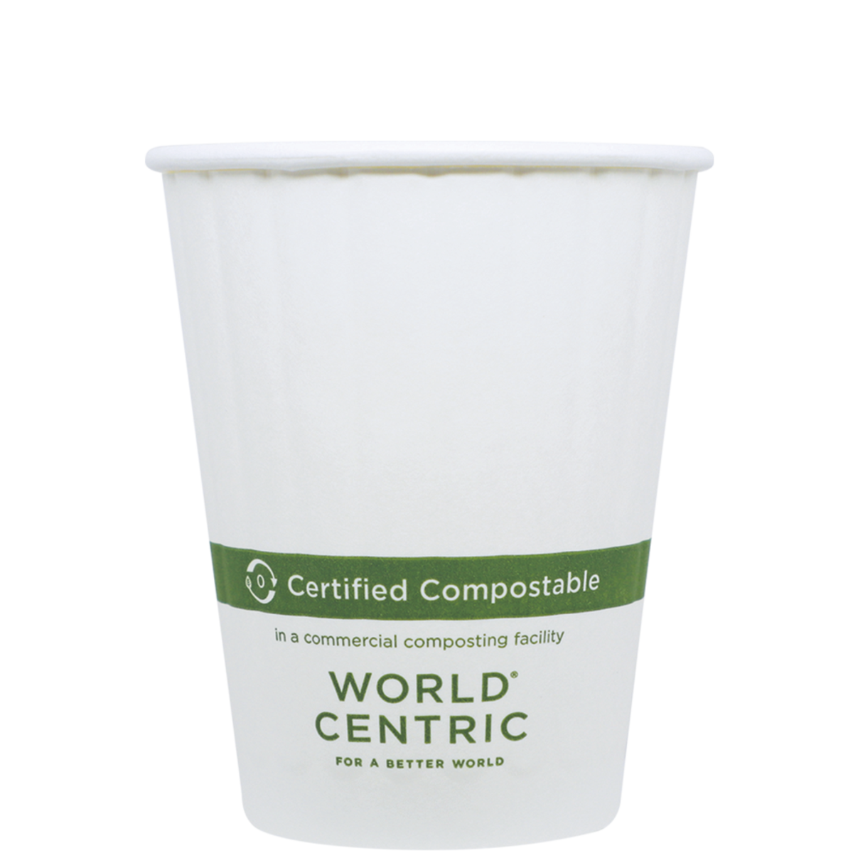 World Centric, 12 oz FSCÂ® Paper Hot Cup, White (QTY:1000)