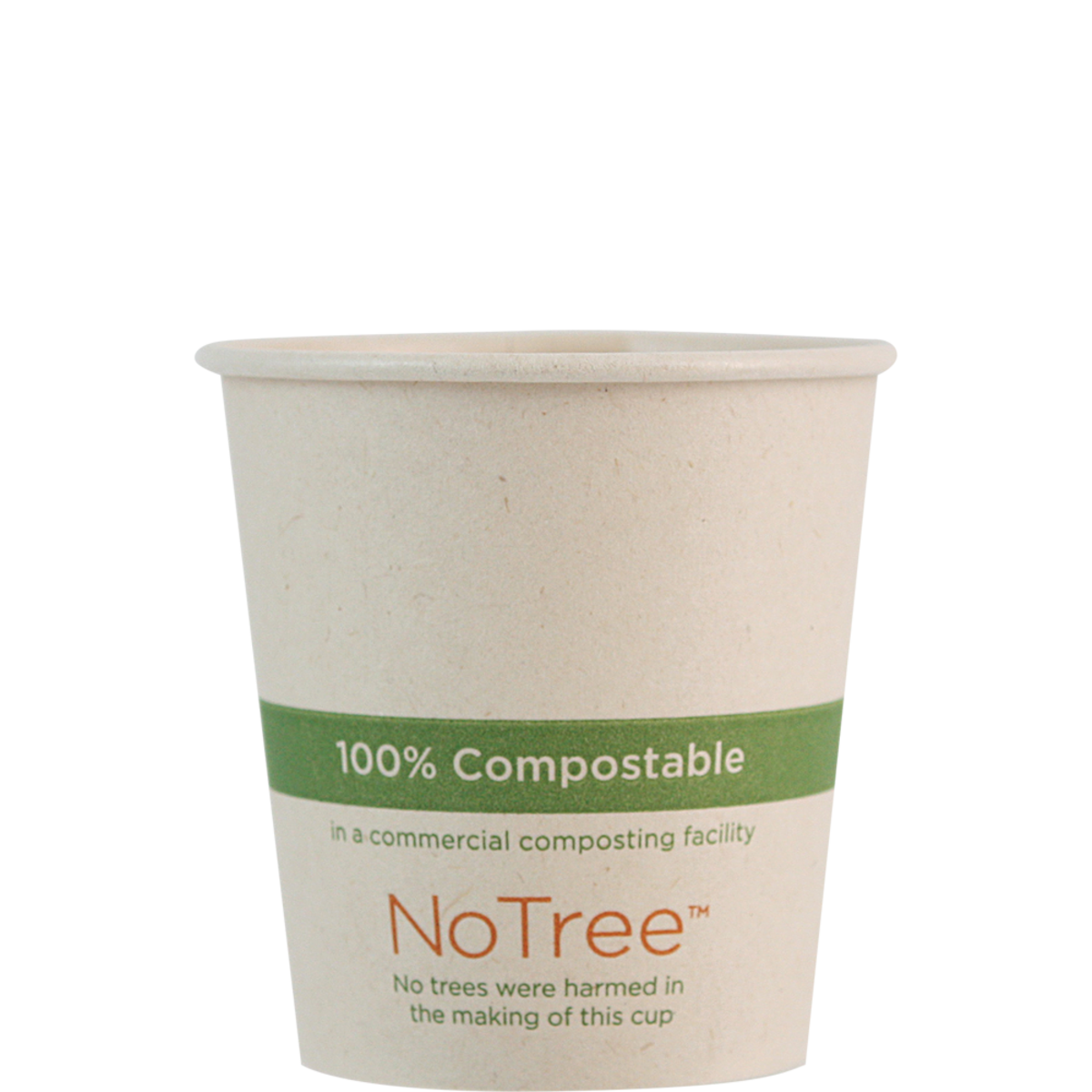 World Centric 4 oz NoTree Paper Hot Cup (qty: 1000)