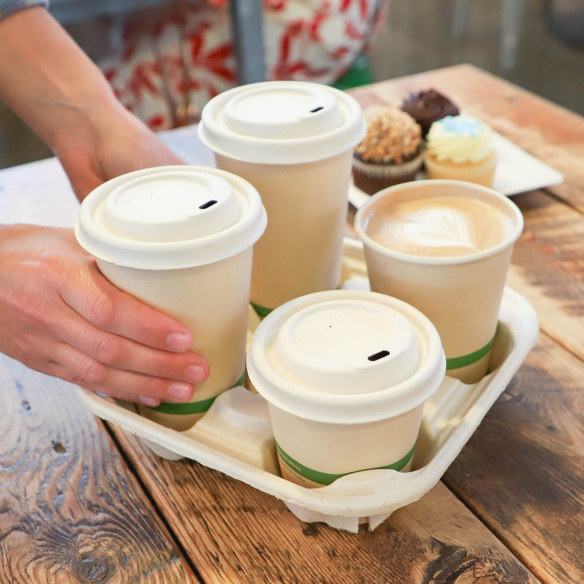 World Centric Fiber Lid for 10-20 oz Hot Cups (QTY 1000), SKU CUL-FB-12GN-LF