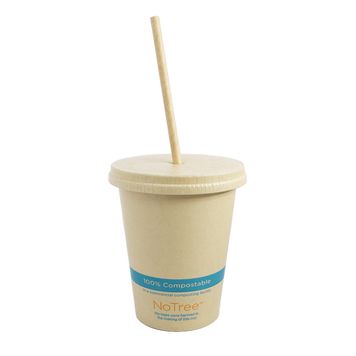 World Centric LID Paper - 12-22 oz NoTree Cold Cups (QTY:1000)