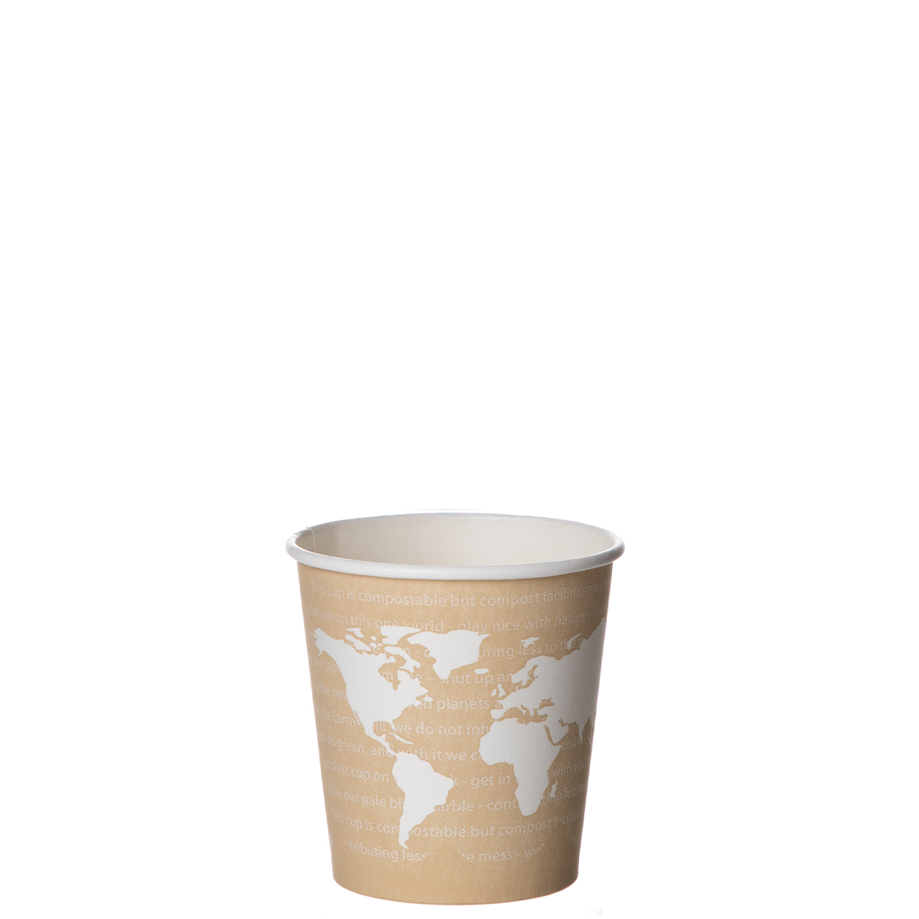 Eco-Products World Art Hot Cup 4oz Compostable (QTY 1000), SKU EP-BHC4-WA