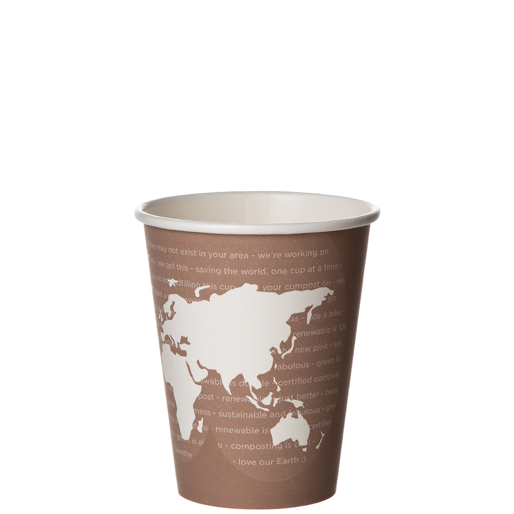 Eco-Products World Art Hot Cup 8oz Compostable (QTY 1000), SKU EP-BHC8-WA