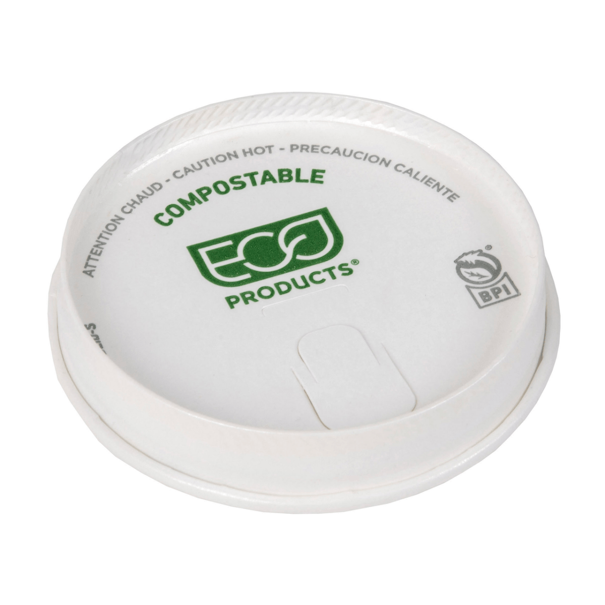 GreenStripe Renewable & Compostable Paper Hot Cup Lid - Small (80mm) (QTY:1000)
