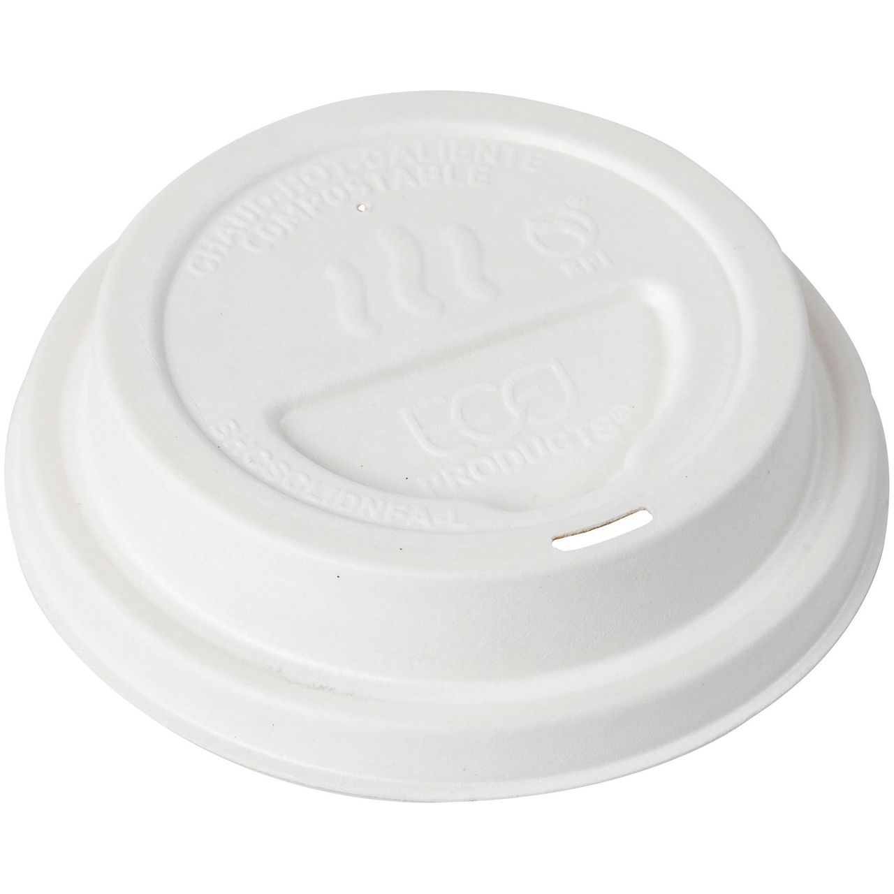 GreenStripe Renewable & Compostable Molded Fiber Hot Cup Lid - Large (QTY:1000)