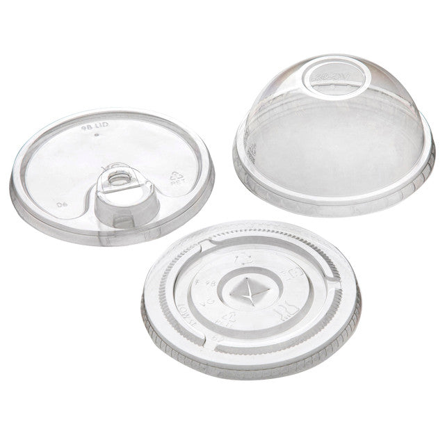 Eco-Products BlueStripe 30% Recycled Content Cold Cup Dome Lids, Fits 9-24 oz Cups (QTY 1000), SKU EP-DLCC-R **NOT CERTIFIED COMPOSTABLE**