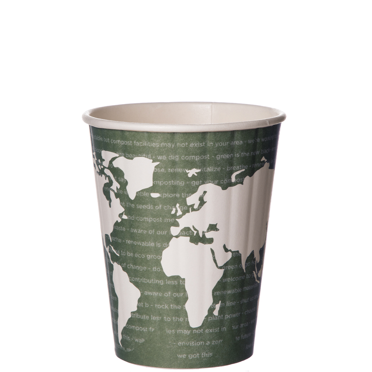 World Art Renewable & Compostable Insulated Hot Cups - 12oz (QTY:600)