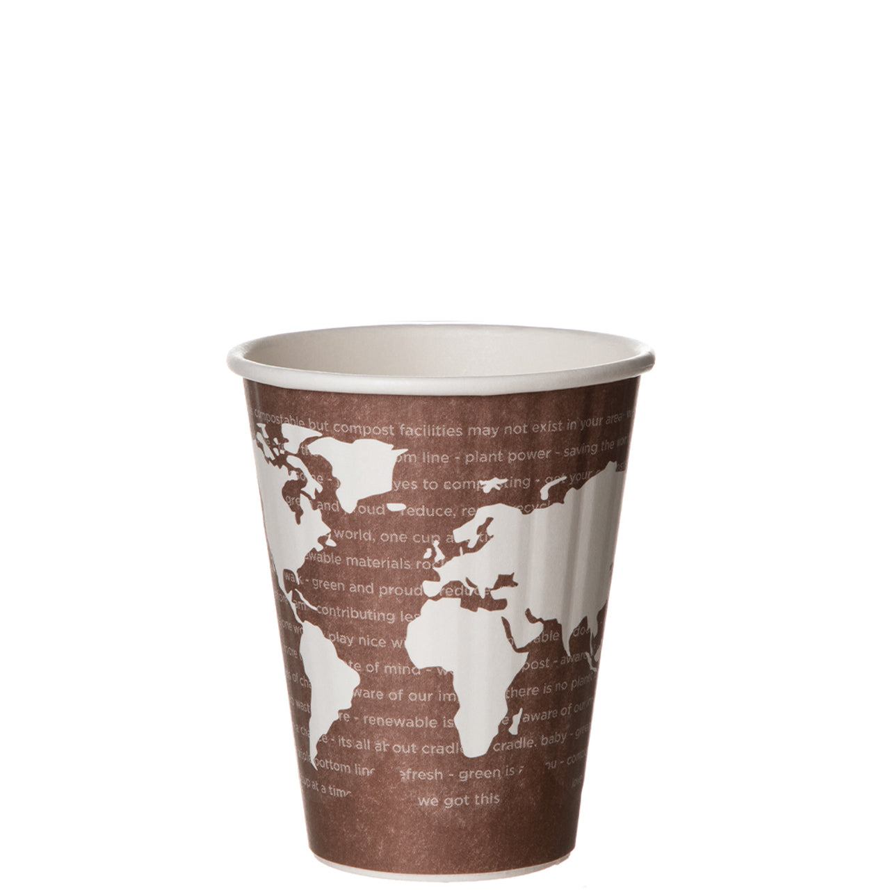 World Art Renewable & Compostable Insulated Hot Cups -8oz (QTY:800)