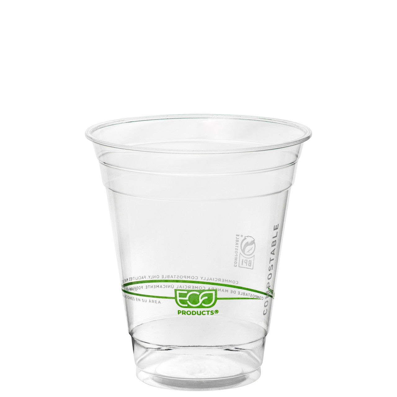 Eco-Products GreenStripe Renewable & Compostable Cold Cups 12oz (QTY 1000), SKU EP-CC12-GS