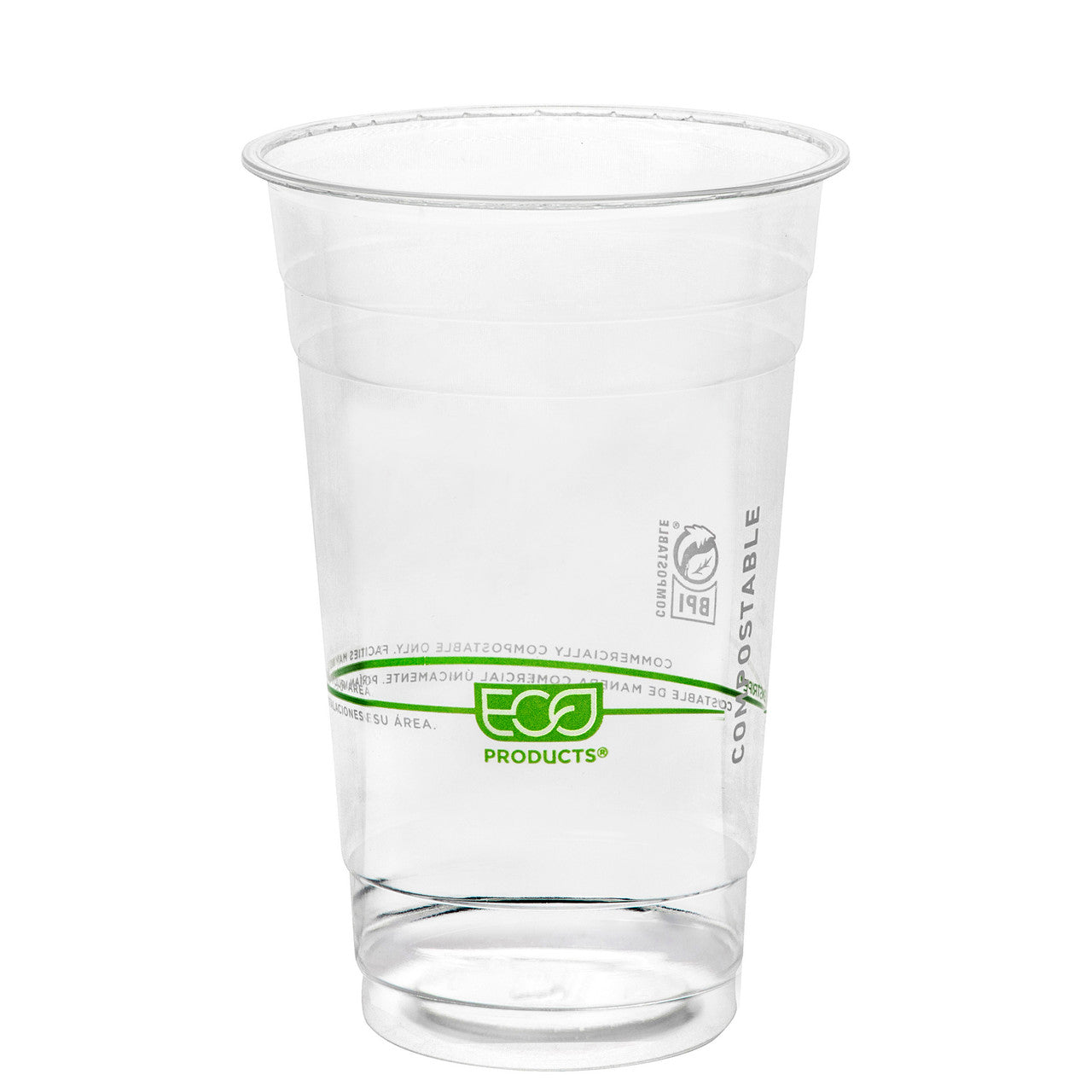 Eco-Products GreenStripe Compostable PLA Cold Cups 20 oz (QTY 1000), SKU EP-CC20-GS