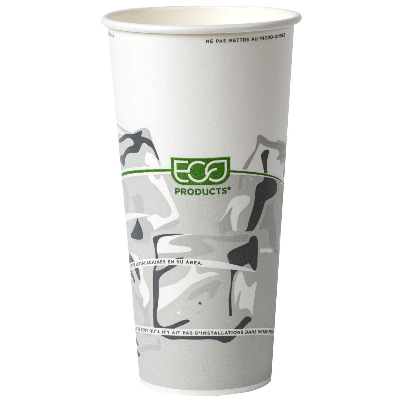 GreenStripe Renewable & Compostable Paper Cold Cup, Double-sided PLA, 22oz (QTY:1000)