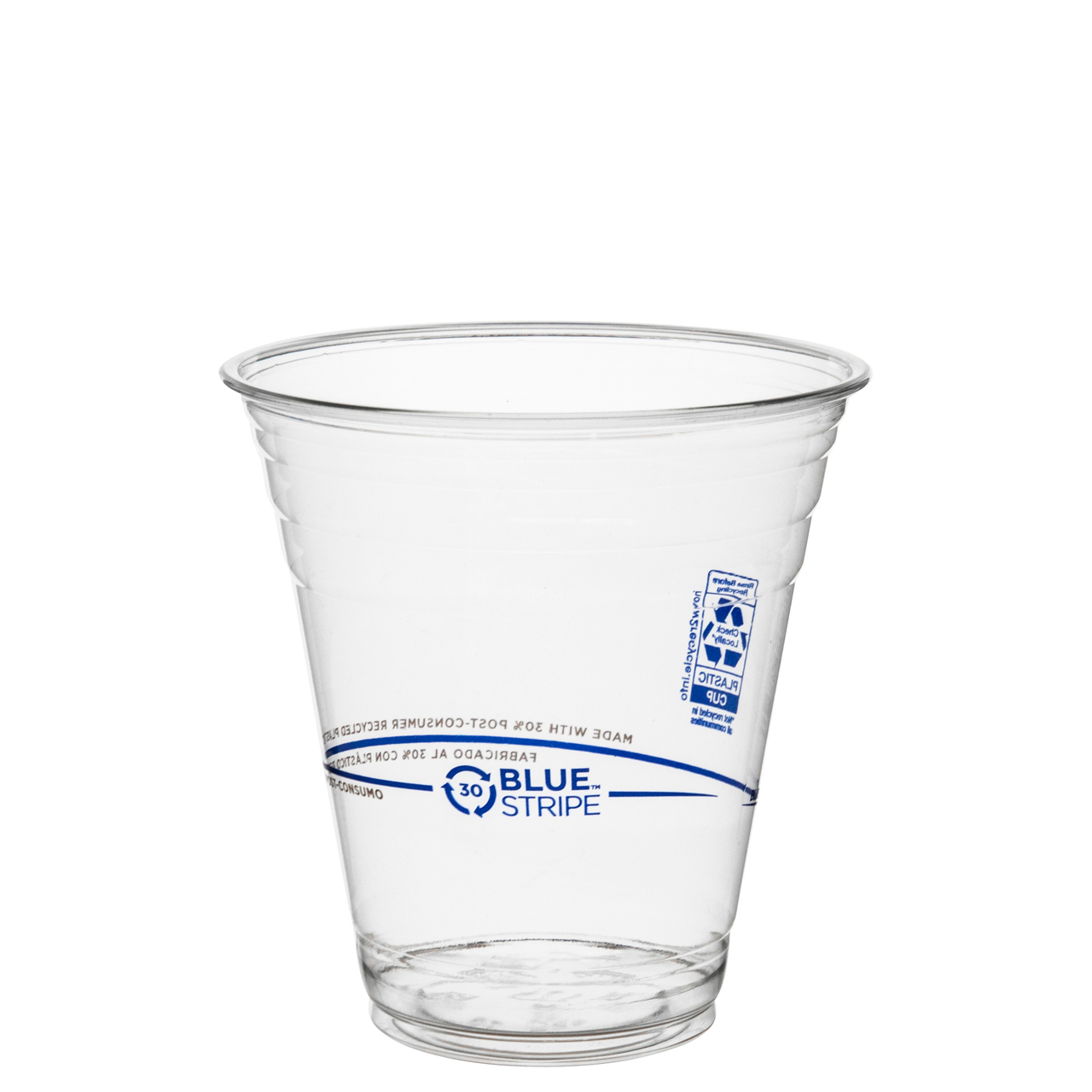 BlueStripe 30% Recycled Content Cold Cups - 12oz (QTY:1000)
