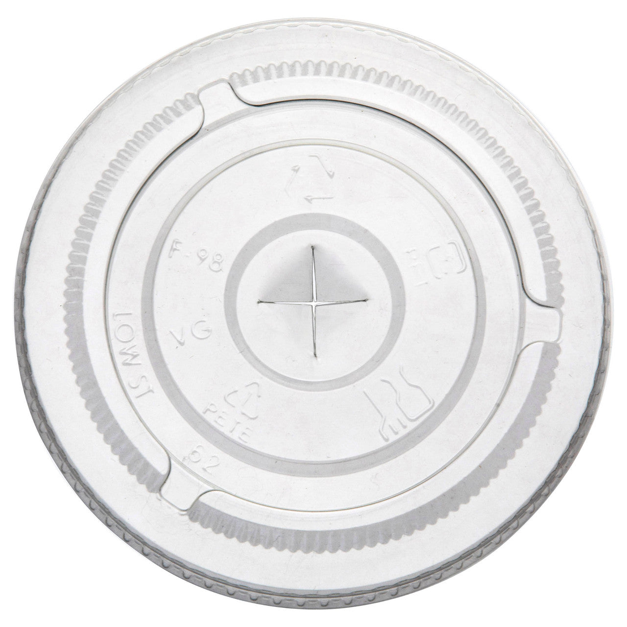 BlueStripe 30% Recycled Content Cold Cup Flat Lids, Fits 9-24oz Cups (QTY:1000)