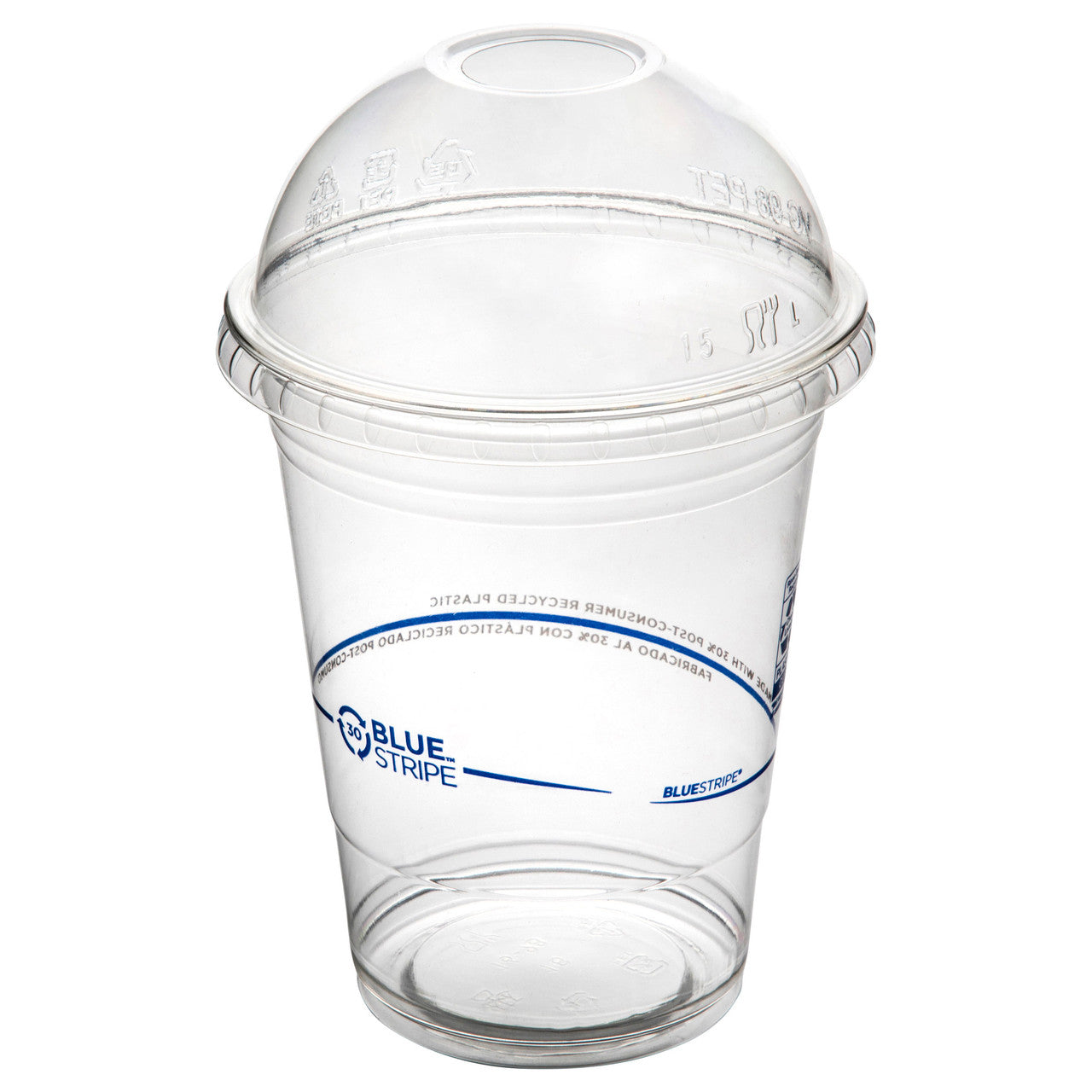 Eco-Products BlueStripe 30% Recycled Content Cold Cup Dome Lids, Fits 9-24 oz Cups (QTY 1000), SKU EP-DLCC-R **NOT CERTIFIED COMPOSTABLE**