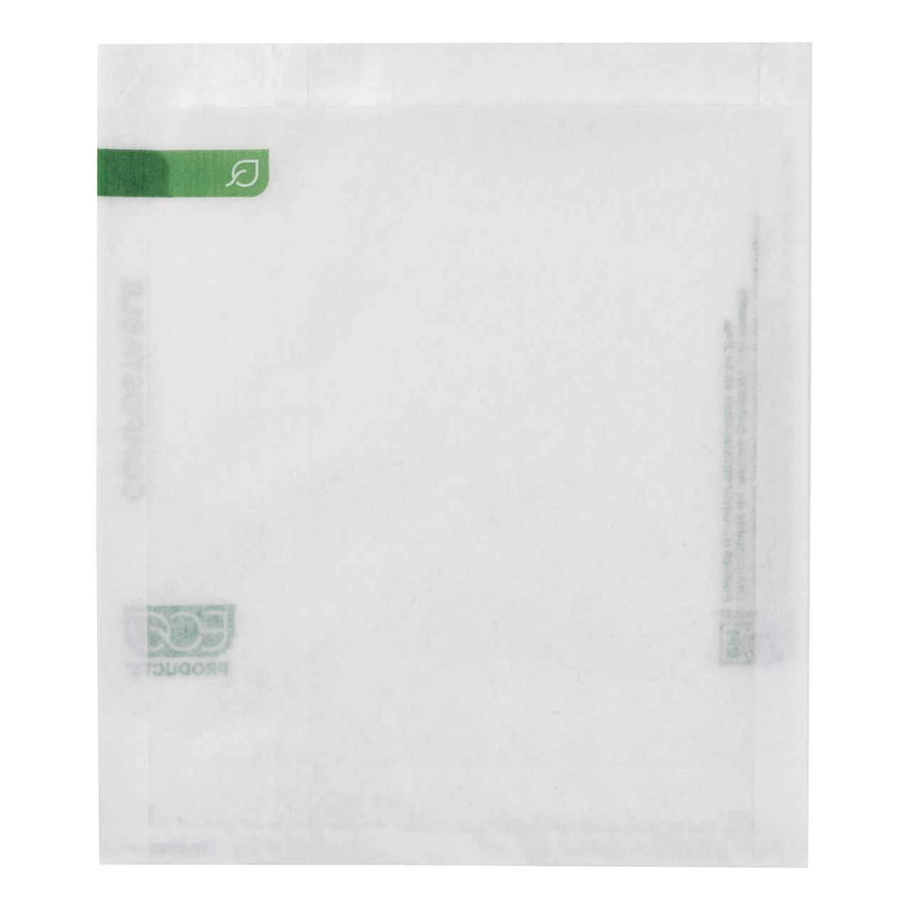 Eco-Products GreenStripe 6x6.5 Compostable Dry Wax White Sandwich Bags (QTY 2000), SKU EP-DSWBAG6