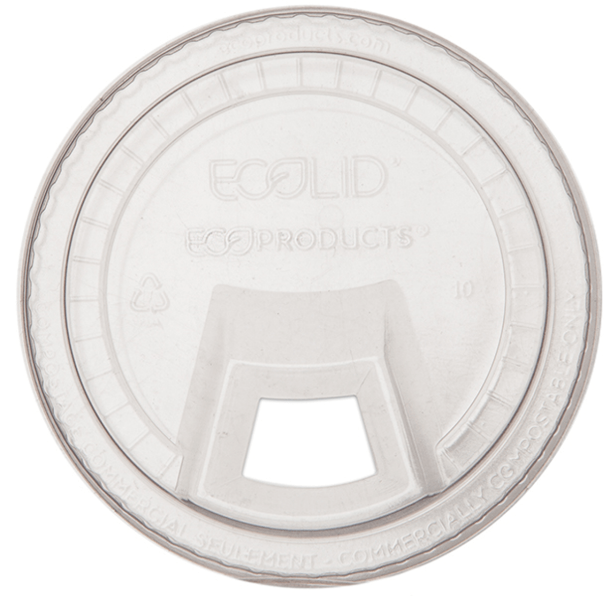 GreenStripe Renewable and Compostable Sip Lid Fits 9-24 oz. PLA Cold Cups (QTY:1000)