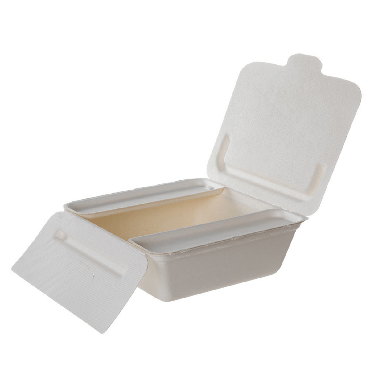 Vanguard Folia (IV) Renewable & Compostable Take-Out Container, 8.25 x 7. 5 x 2.5in (QTY:150)