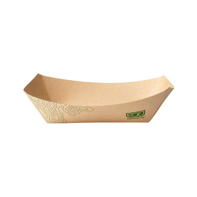 Eco-Products GreenStripe 1lb Food Tray FSC Paper Compostable (QTY 1000), SKU EP-FT1