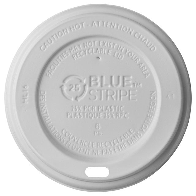 Eco-Products EcoLid White Hot Cup Lids 25% Recycled Content, Fits 10-20oz Cups (QTY 1000), SKU EP-HL16-WR
