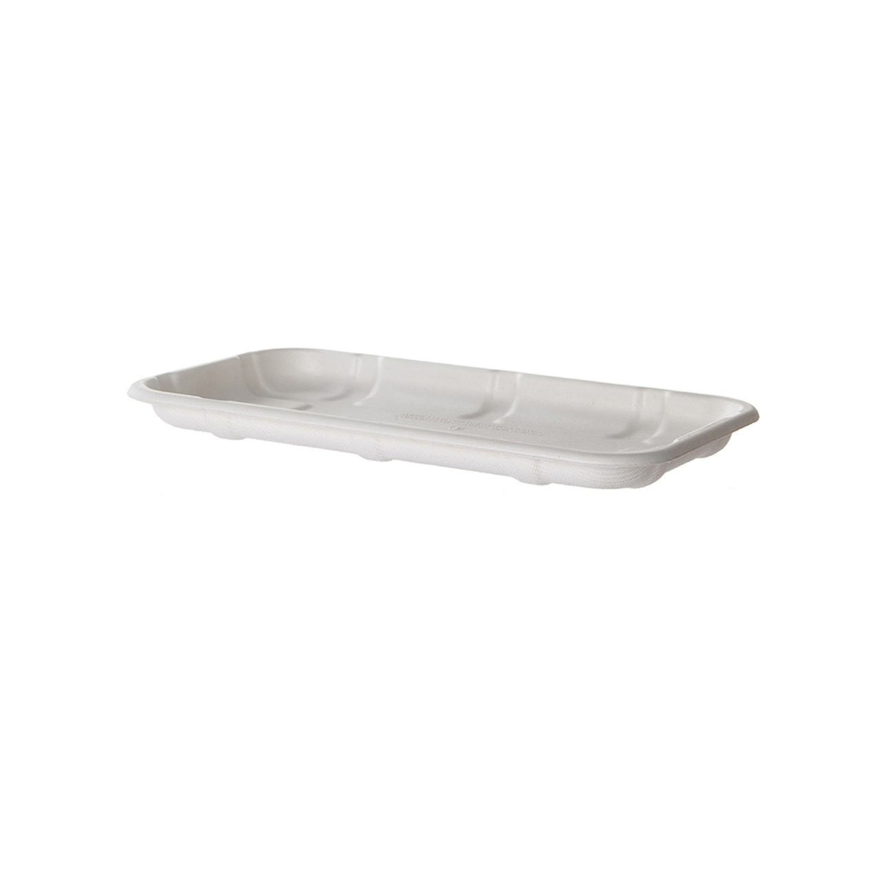 Vanguard Renewable & Compostable Sugarcane Meat & Produce Trays, 8.57 x 4.77 x 0.66in, 17S (QTY:600)