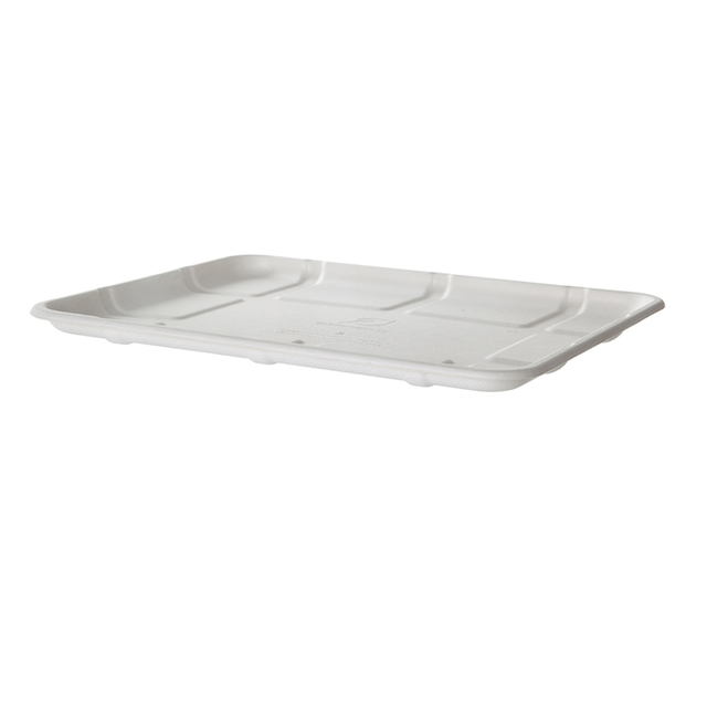 GreenStripe Vanguard Renewable & Compostable Lined Molded Fiber Meat & Produce Trays, 10.52 x 8.5 x 0.56in, 8S (QTY:300)