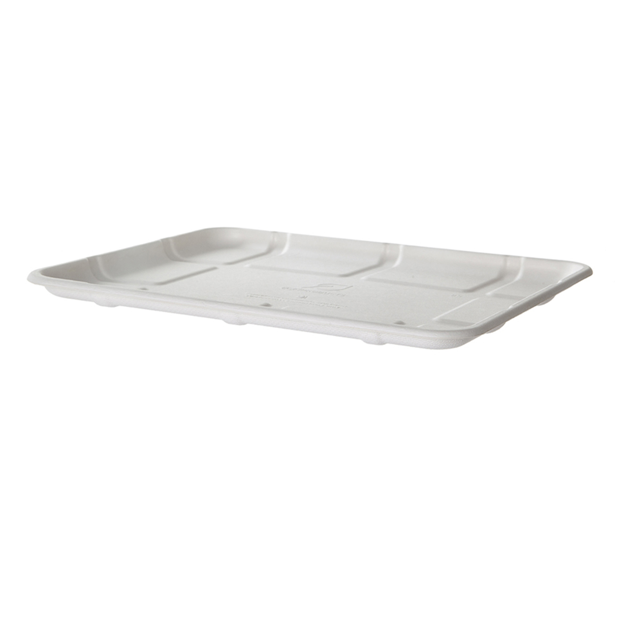 Vanguard Renewable & Compostable Sugarcane Meat & Produce Trays, 10.52 x 8.5 x 0.56in, 8S (QTY:300)