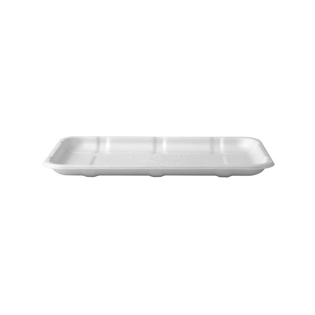 GreenStripe Vanguard Renewable & Compostable Lined Molded Fiber Meat & Produce Trays, 8.5 x 6 x 0.56in, 2S (QTY:400)