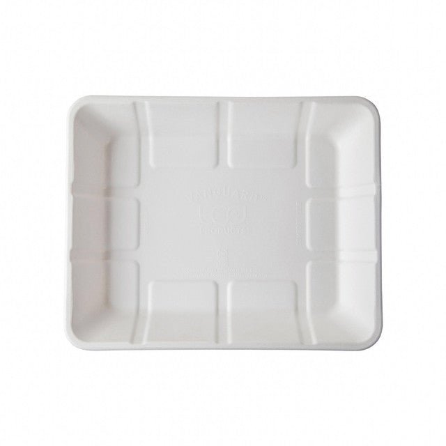 GreenStripe Vanguard Renewable & Compostable Lined Molded Fiber Meat & Produce Trays, 10.5 x 8.5 x 1.475in, 8D (QTY:300)