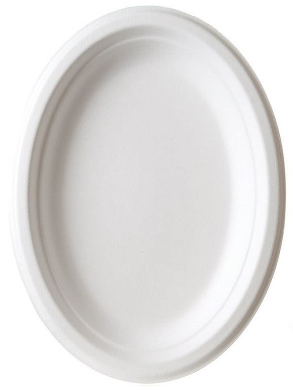 Vanguard Renewable & Compostable Sugarcane Bowls - Oval - 10 x 7in (qty:500)