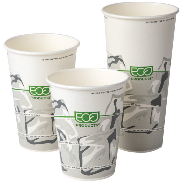 GreenStripe Renewable & Compostable Paper Cold Cup, Double-sided PLA, 22oz (QTY:1000)