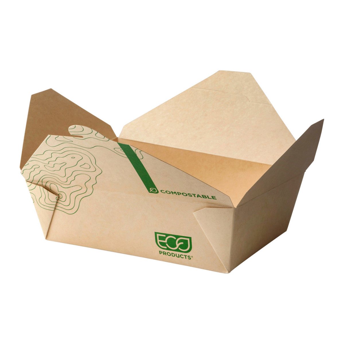 GreenStripe Renewable & Compostable 66oz Food Box #3, FSC Mix Credit SA-COC-013255 (QTY:200)
