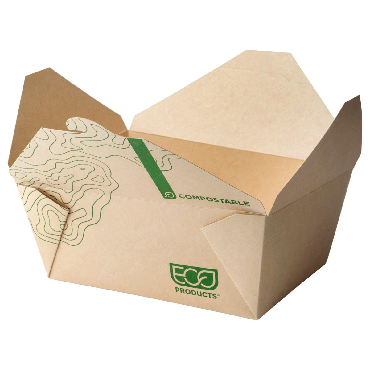 GreenStripe Renewable & Compostable 92oz Food Box #4, FSC Mix Credit SA-COC-013255 (QTY:200)