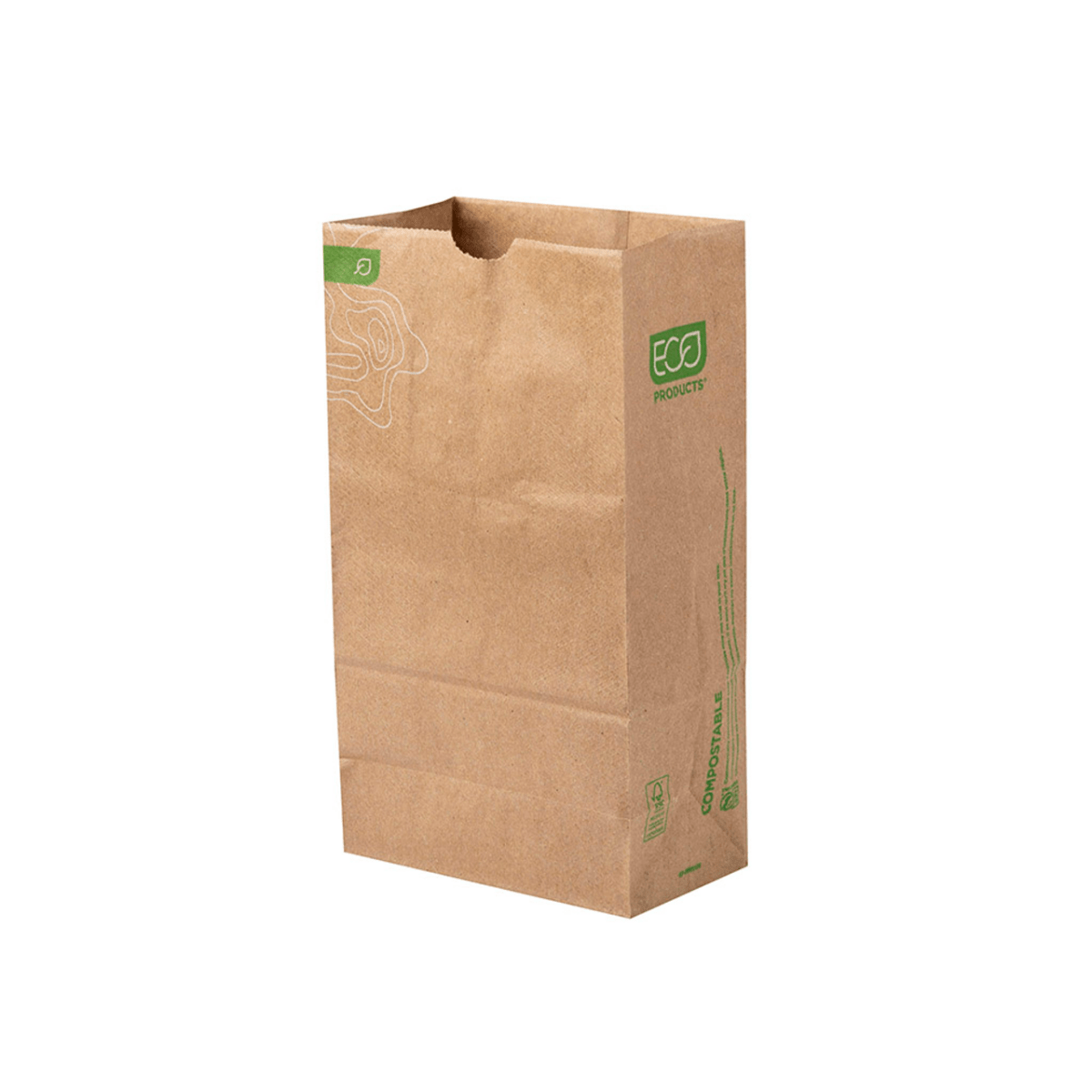 GreenStripe Renewable & Compostable 6# Paper Sack, Kraft, FSC Recycled ...