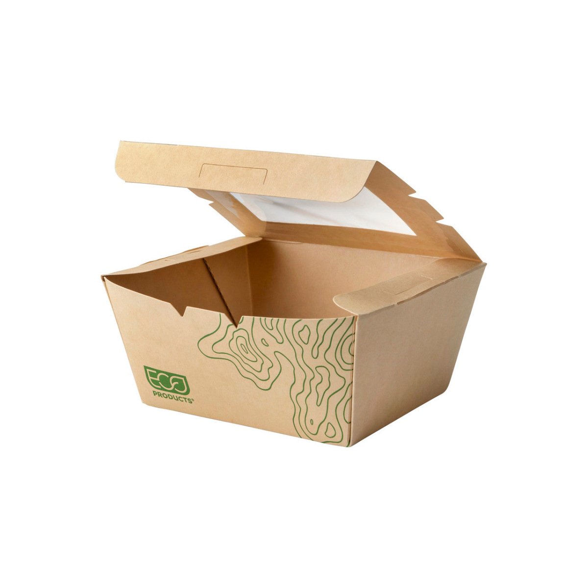 GreenStripe Renewable & Compostable 26oz Windowed Food Box #1, FSC Mix Credit SA-COC-013255 (QTY:200)