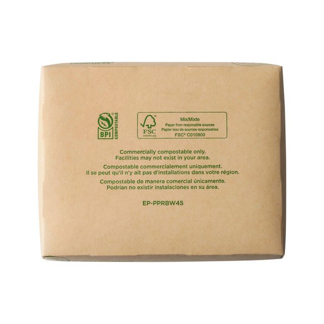 GreenStripe Renewable & Compostable 45oz Windowed Food Box #8, FSC Mix Credit SA-COC-013255 (QTY:200)