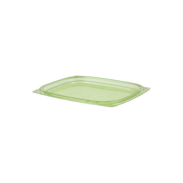 Eco-Products GreenStripe 12 oz PLA Rectangular Deli Container with Lid, Compostable, Green (QTY 300), SKU EP-RC12GN