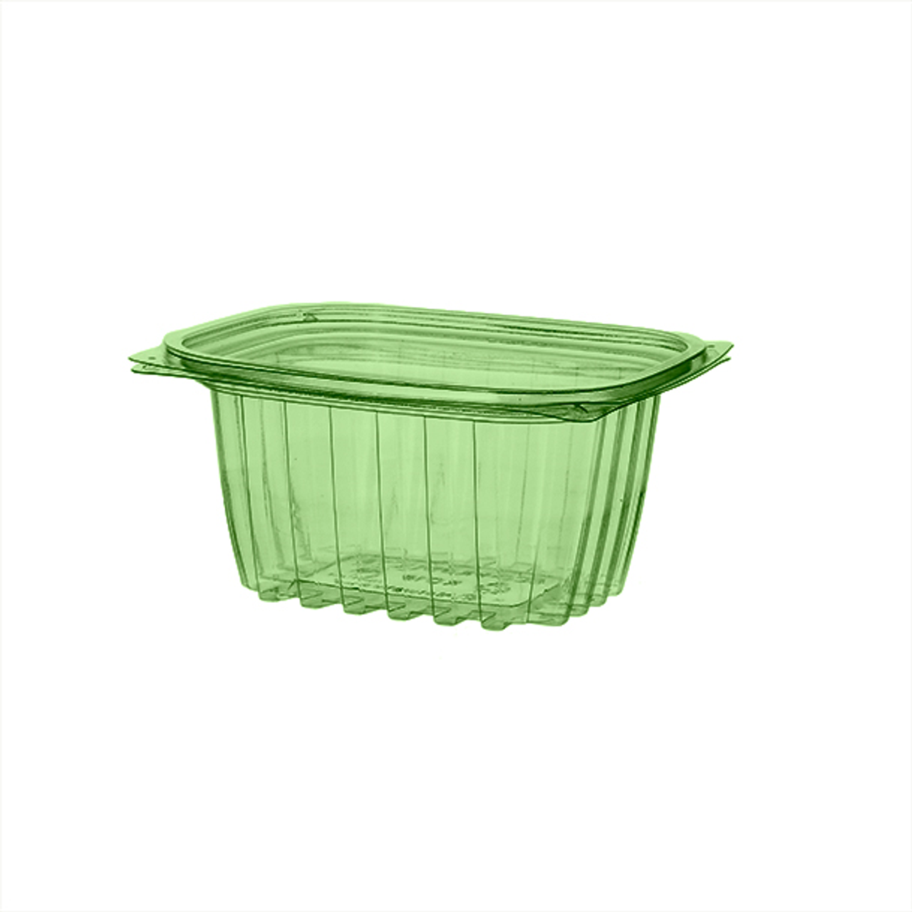 GreenStripe Renewable & Compostable Rectangular Deli Containers - 16 oz. Green (QTY:300)